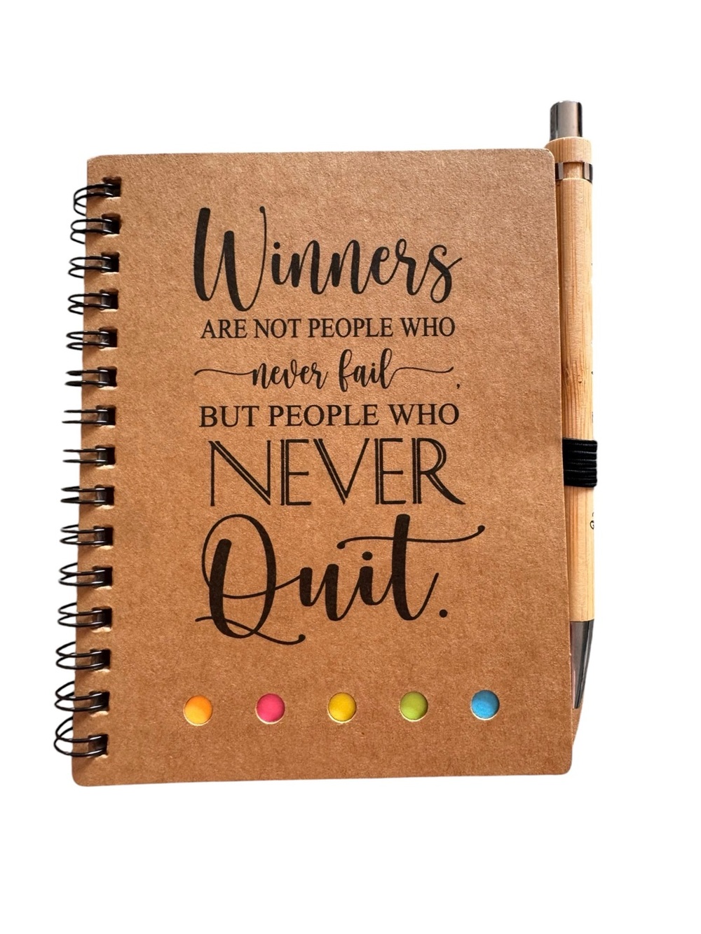 PICK ONE Motivational Spiral Notebook with Pen - Picture 2 of 8